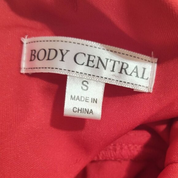 Body Central Little Red Women's Dress - Size Small - V-Neck - Spandex - Picture 9 of 11